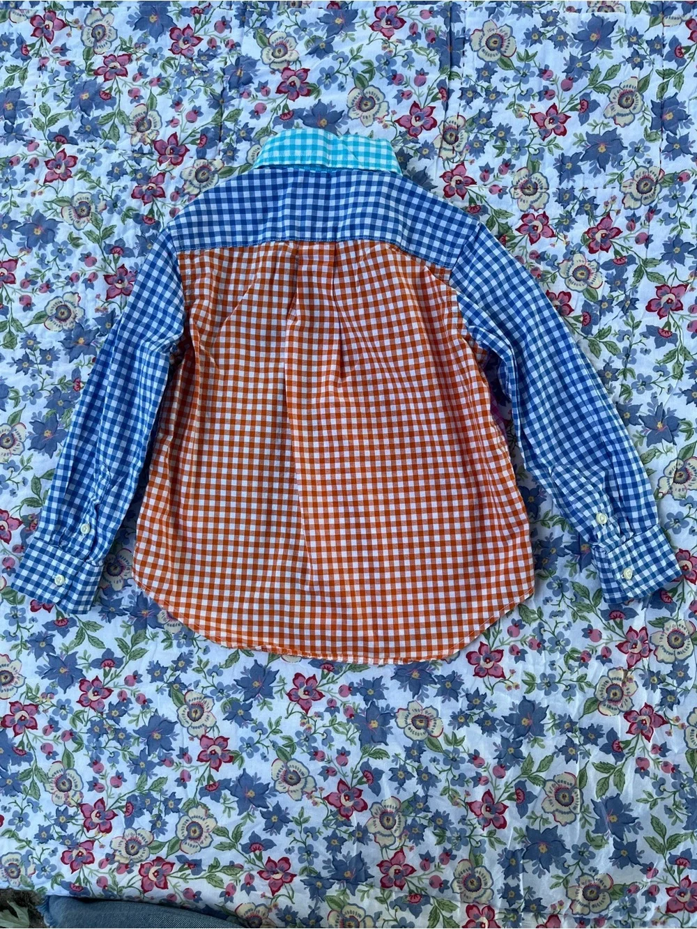 Ralph Lauren Multi-Color Gingham Button-Down Shirt 3T